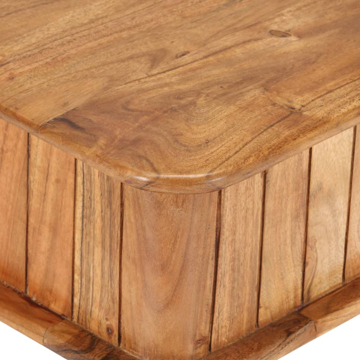 Soffbord 100X50X40 Cm Massivt Akaciaträ
