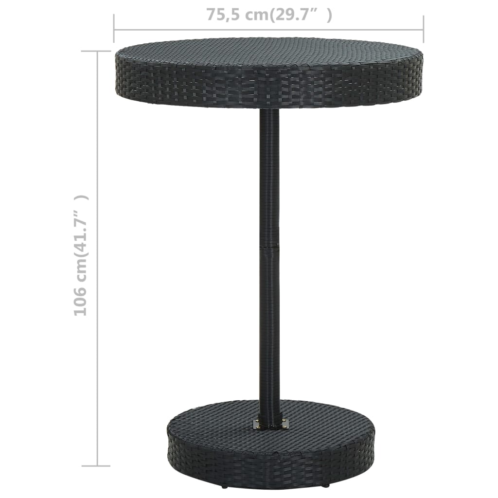 Trädgårdsbord 75,5X106 Cm Konstrotting