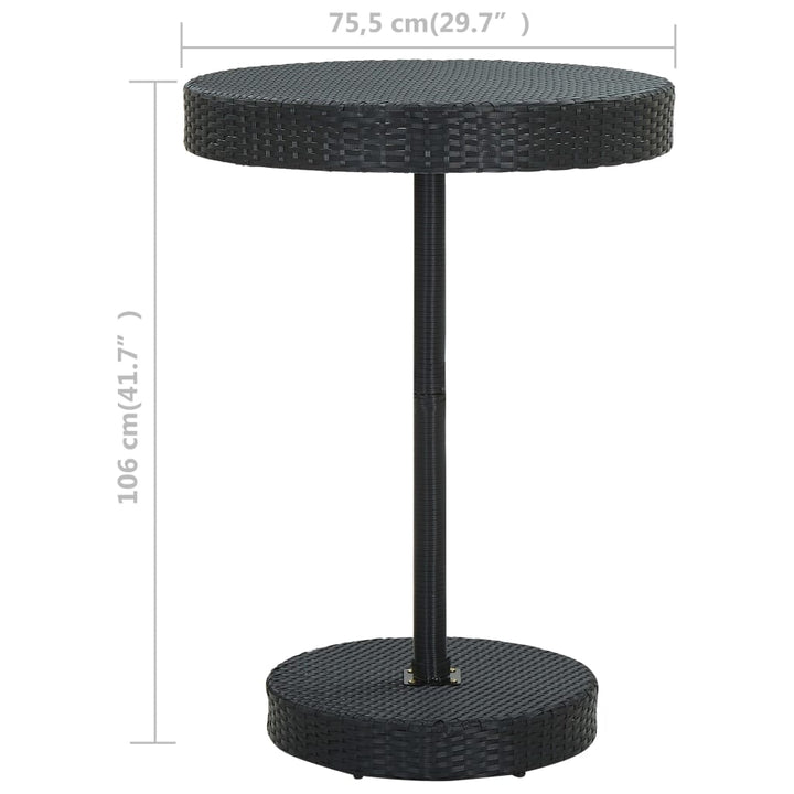 Trädgårdsbord 75,5X106 Cm Konstrotting