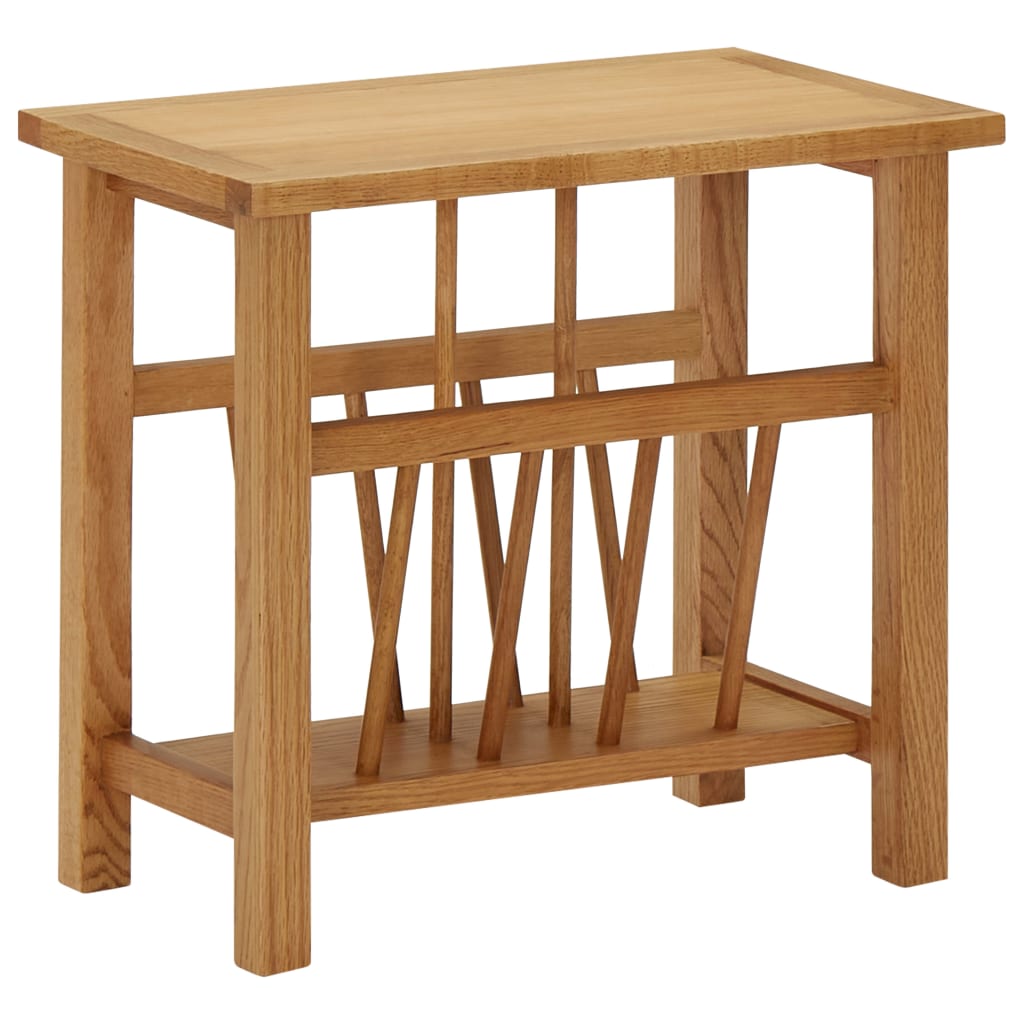 Tidningsbord 45X27X42 Cm Massiv Ek