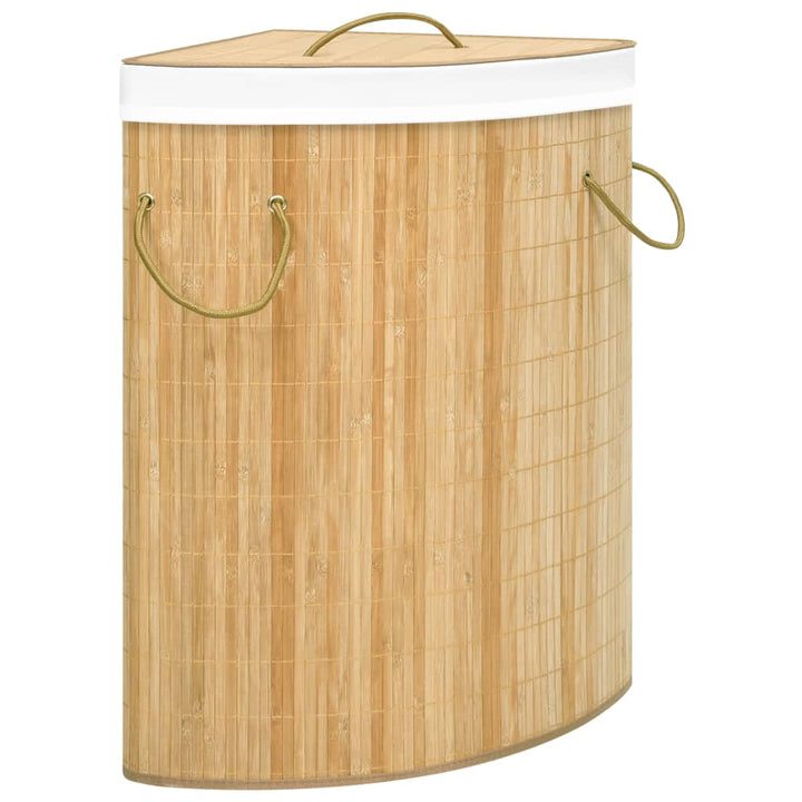 Tvättkorg För Hörn Bambu 60 L