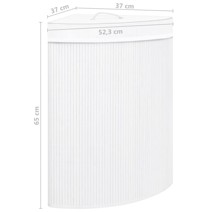 Tvättkorg För Hörn Bambu 60 L