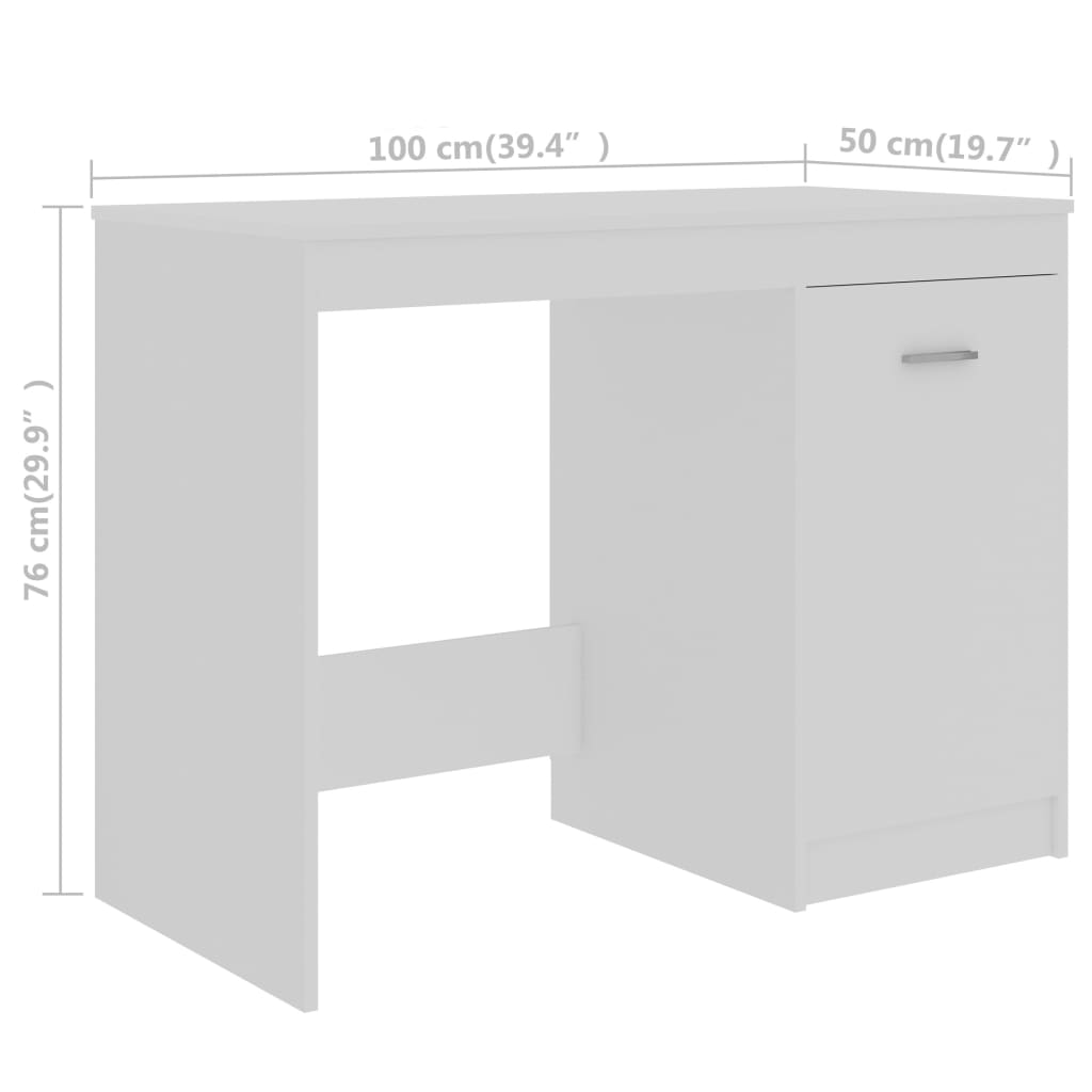 Skrivbord 140X50X76 Cm Konstruerat Trä