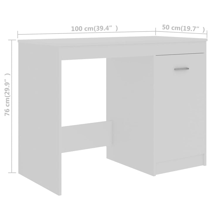 Skrivbord 140X50X76 Cm Konstruerat Trä