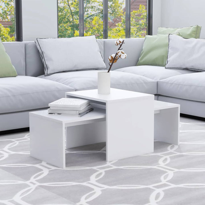 Soffbord Set Åldrat Trä 100X48X40 Cm Konstruerat Trä
