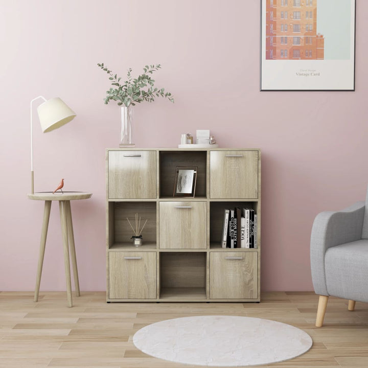 Bokhylla 90X28X90 Cm Konstruerat Trä