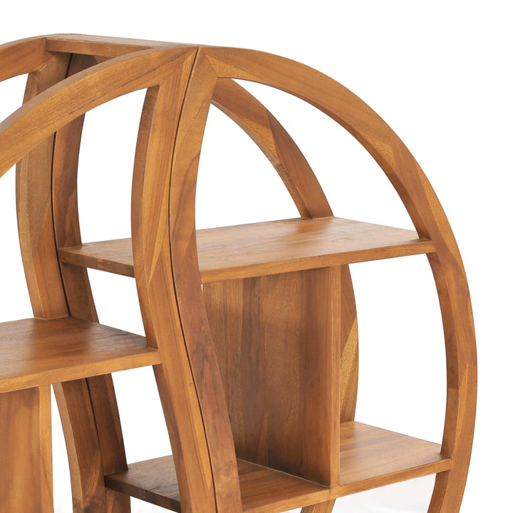Skåp Med Yin Yang-Hylla Massiv Teak