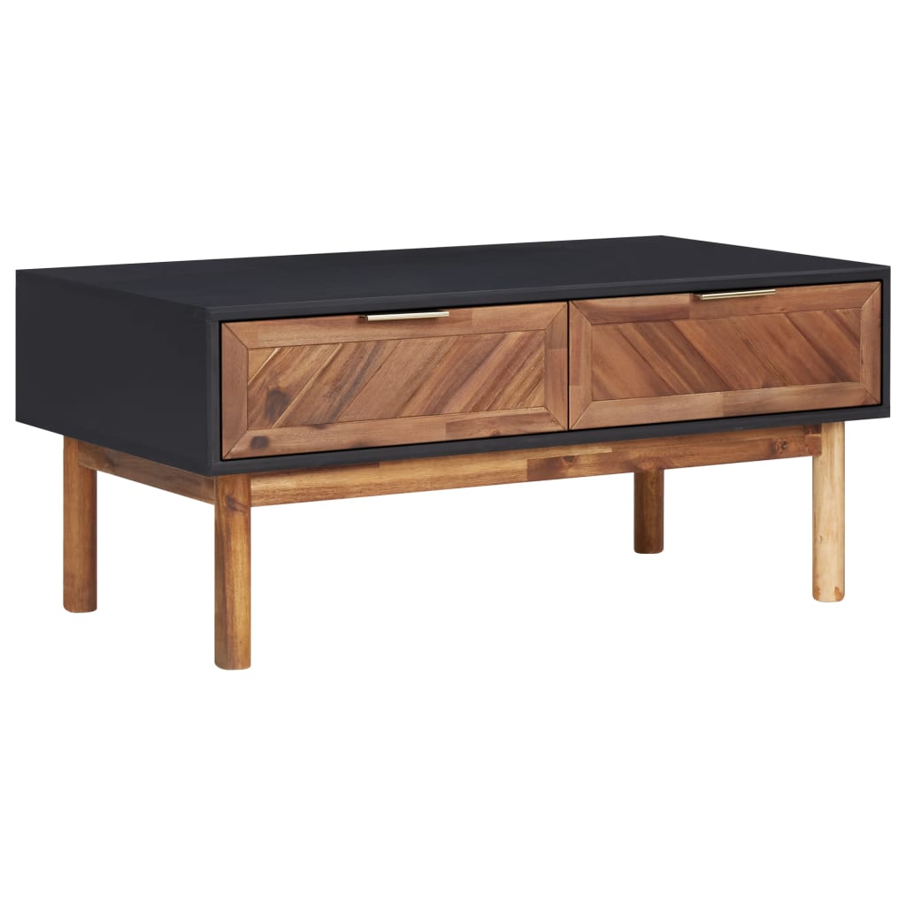 Soffbord 90X50X40 Cm Massivt Akaciaträ Och Mdf