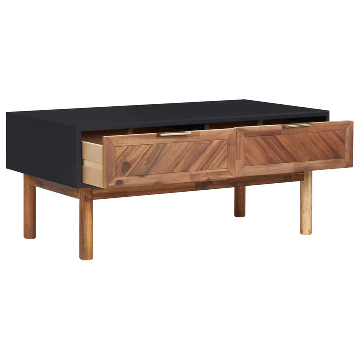 Soffbord 90X50X40 Cm Massivt Akaciaträ Och Mdf