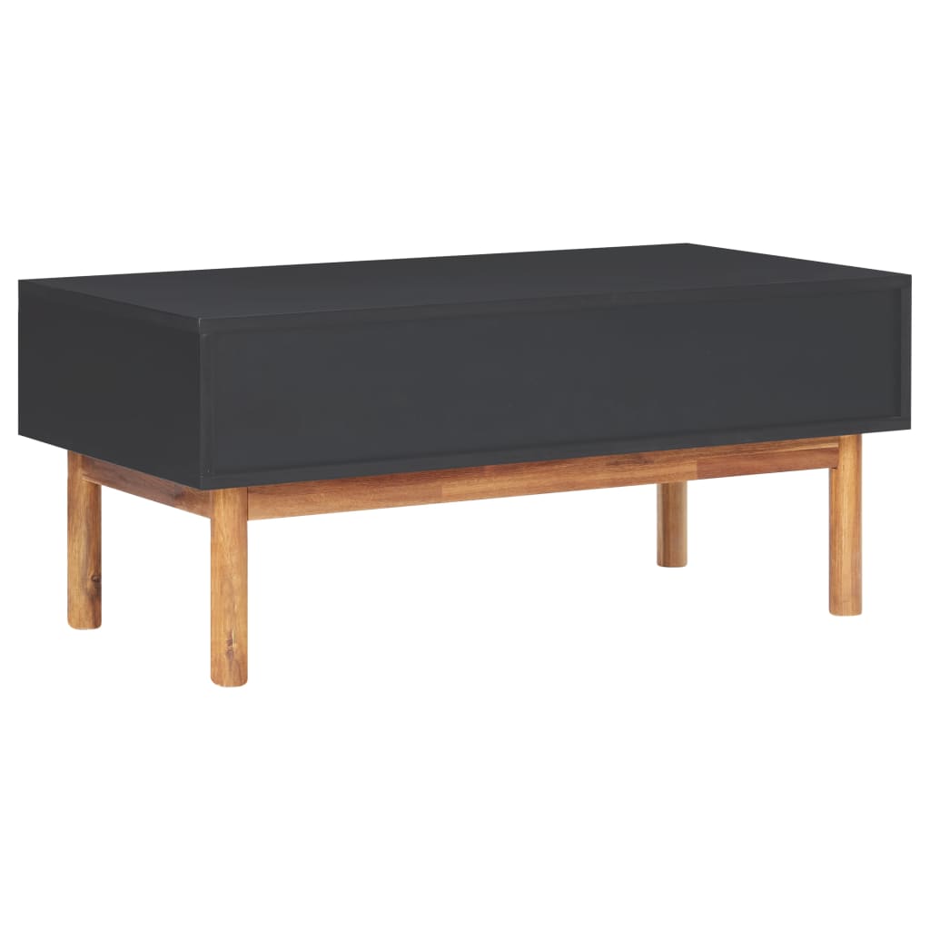 Soffbord 90X50X40 Cm Massivt Akaciaträ Och Mdf
