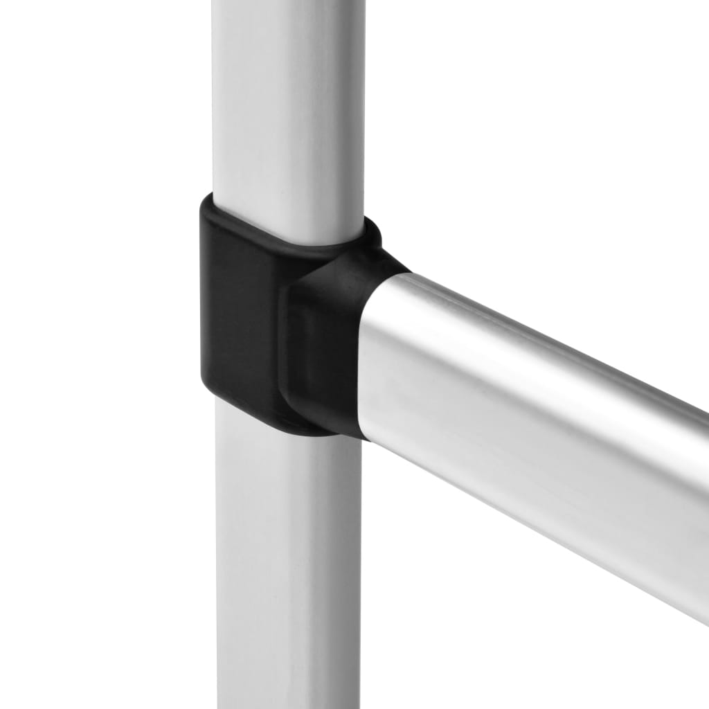 Teleskopiskt Garderobssystem Med Stänger Aluminium