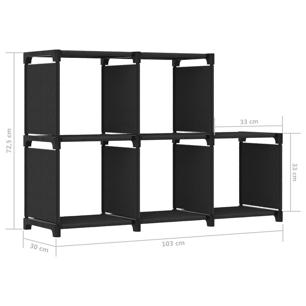 Hylla Med 5 Kuber 103X30X72,5 Cm Tyg