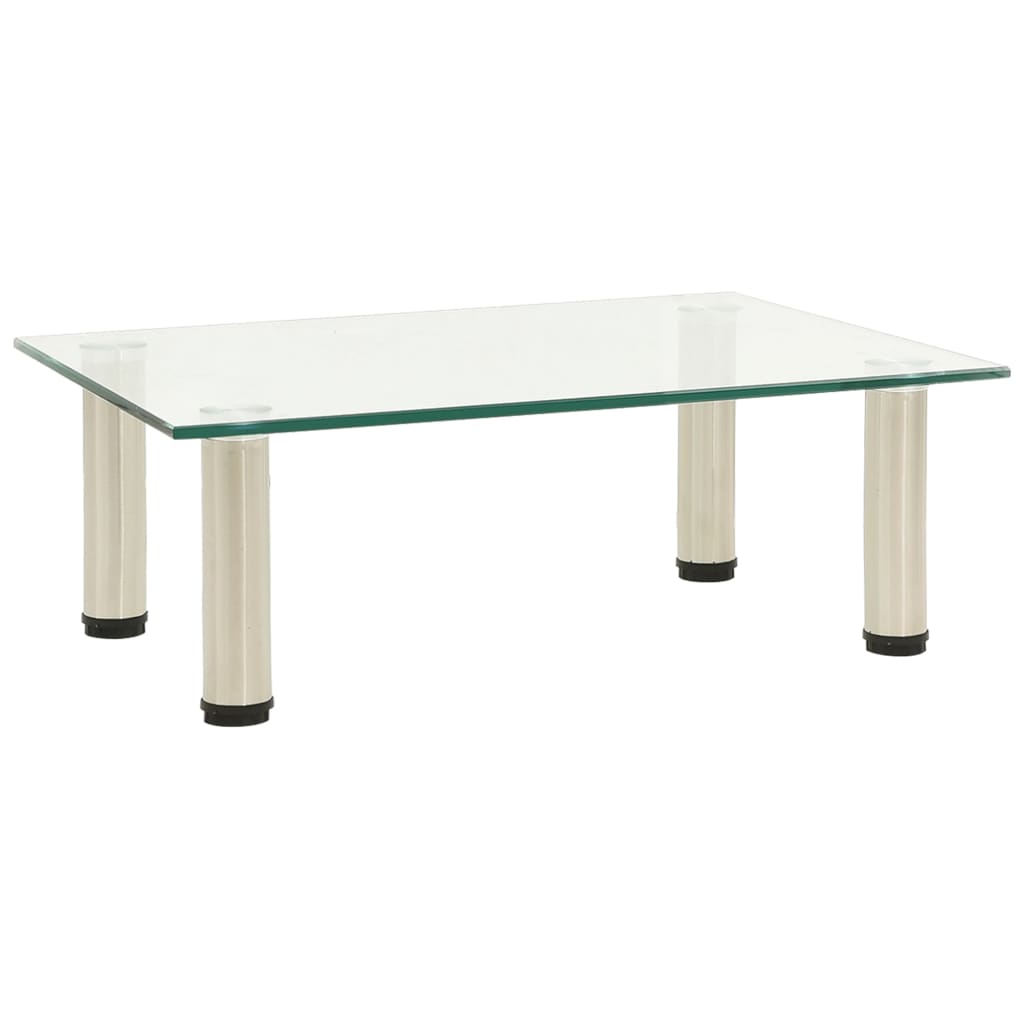 Tv-Bänk Frostad 60X35X17 Cm Härdat Glas