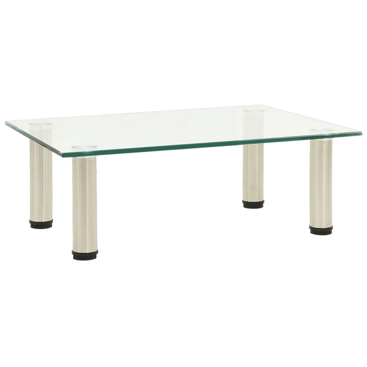 Tv-Bänk Frostad 60X35X17 Cm Härdat Glas