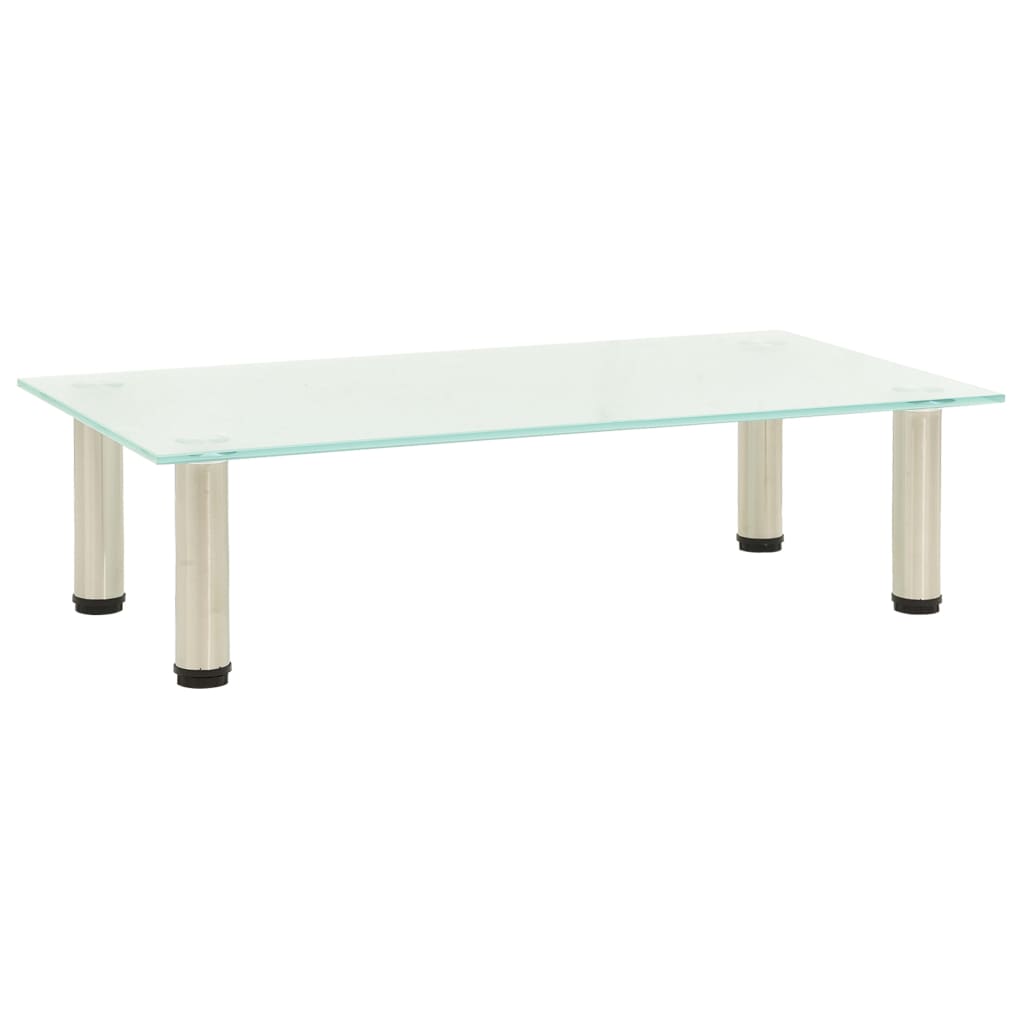 Tv-Bänk Frostad 60X35X17 Cm Härdat Glas
