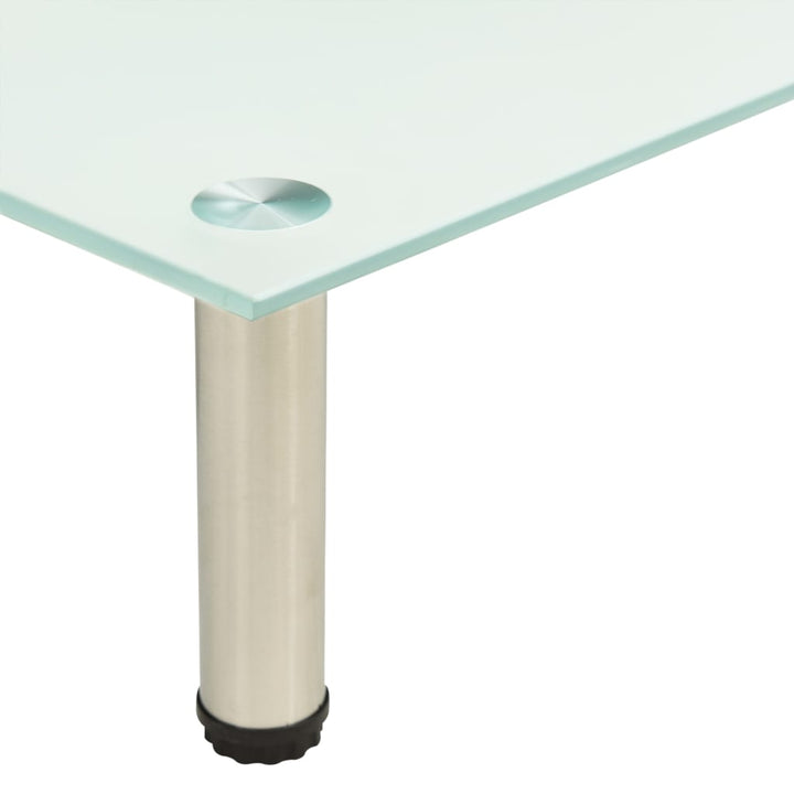 Tv-Bänk Frostad 60X35X17 Cm Härdat Glas