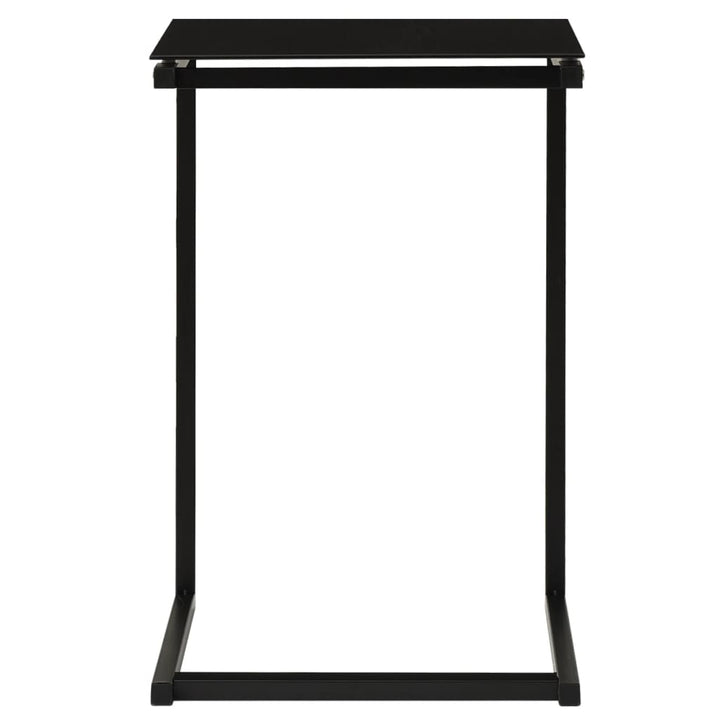 Sidobord Svart 40X40X60 Cm Härdat Glas
