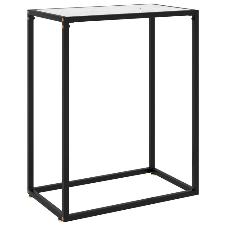 Konsolbord Svart Härdat Glas