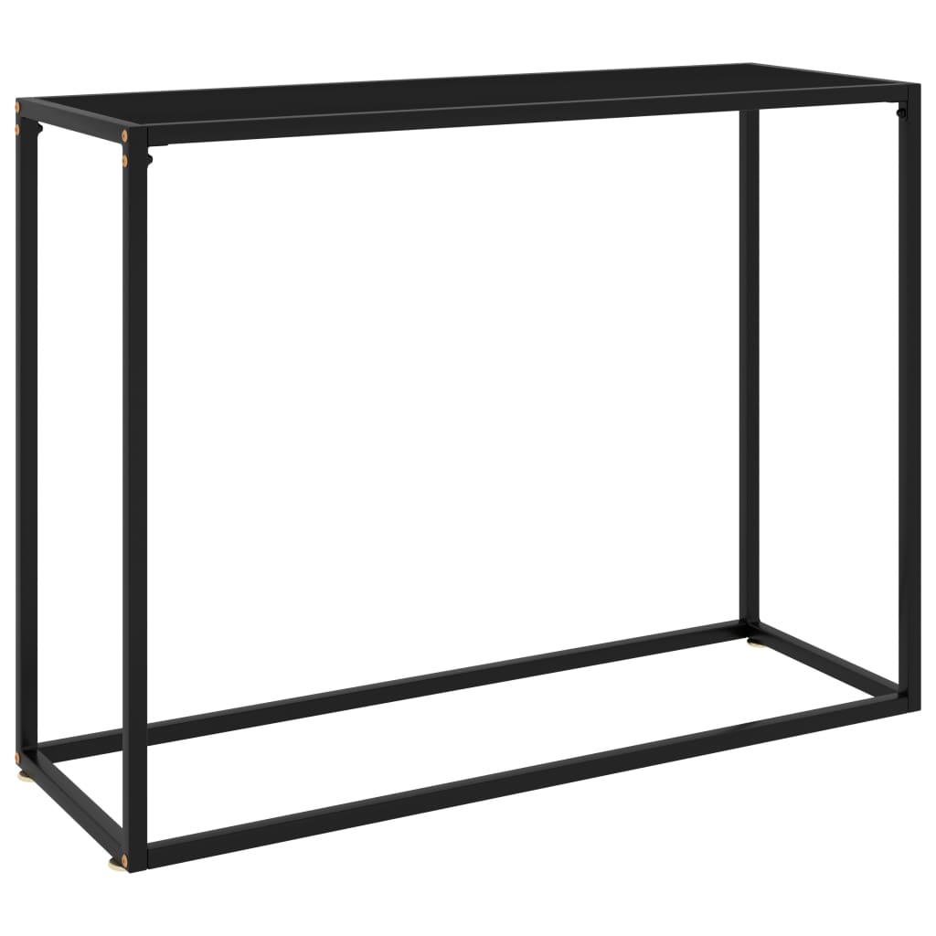 Konsolbord Svart Härdat Glas