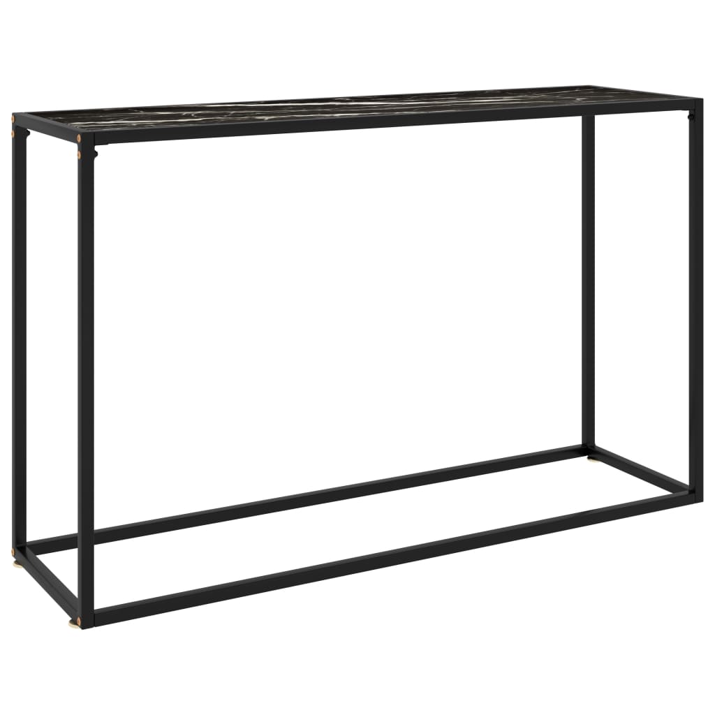 Konsolbord Svart Härdat Glas