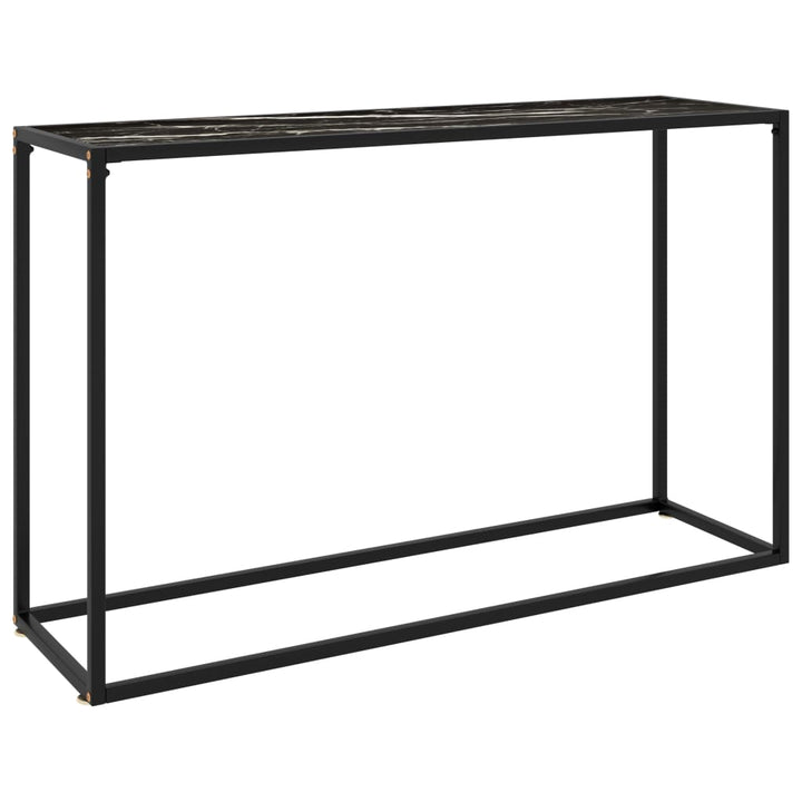 Konsolbord Svart Härdat Glas