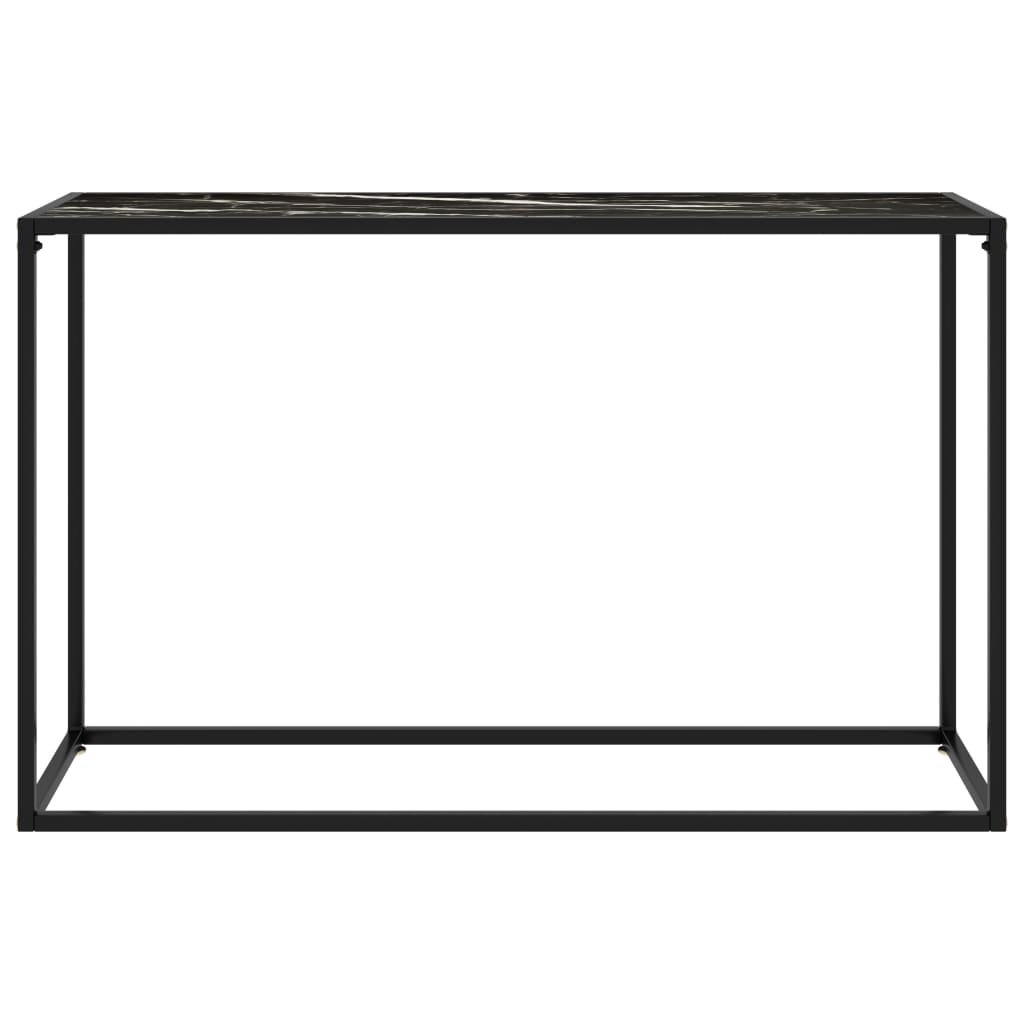 Konsolbord Svart Härdat Glas