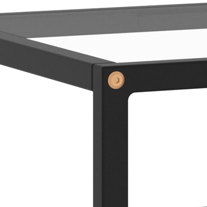Tv-Bänk Svart Med Härdat Glas 120X40X40 Cm