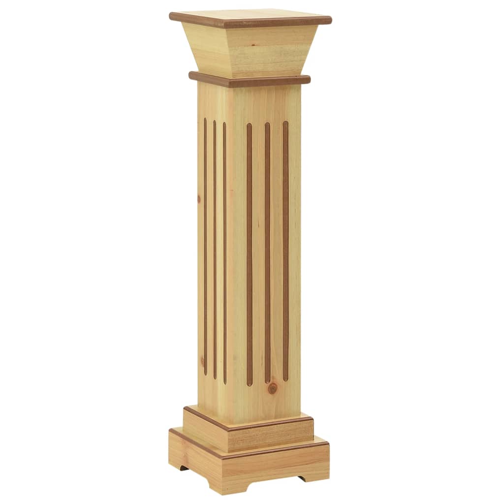 Klassisk Blompelare Natur 17X17X66 Cm Mdf