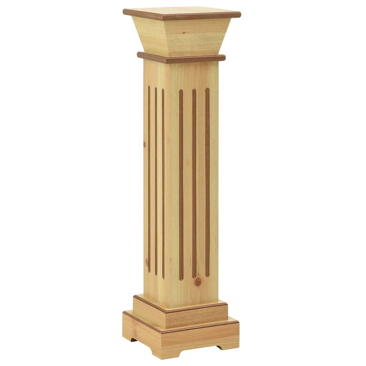 Klassisk Blompelare Natur 17X17X66 Cm Mdf