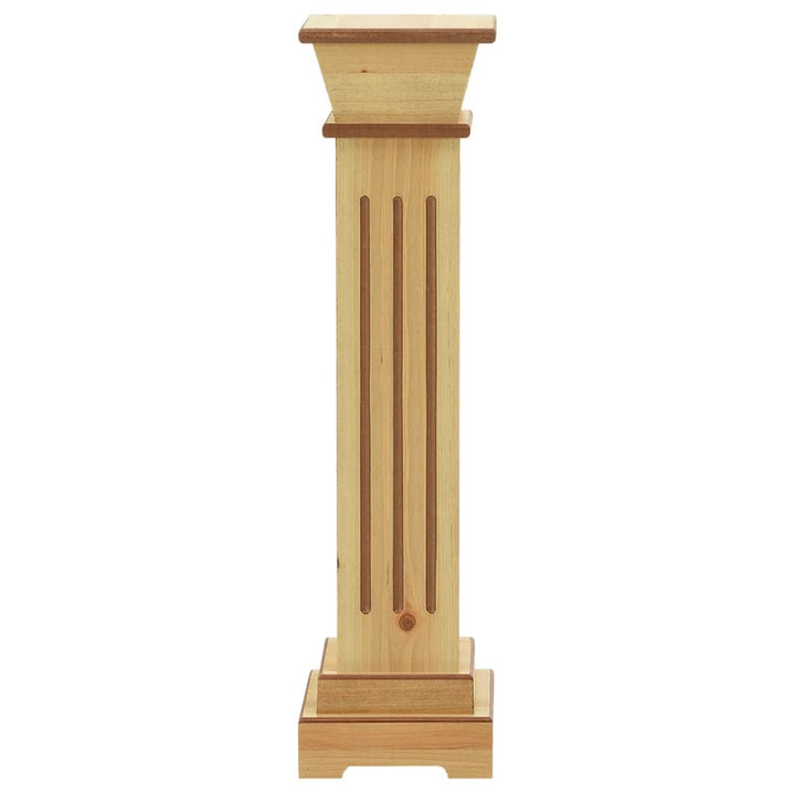 Klassisk Blompelare Natur 17X17X66 Cm Mdf