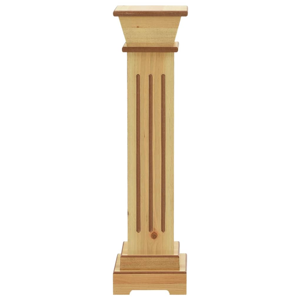 Klassisk Blompelare Natur 17X17X66 Cm Mdf