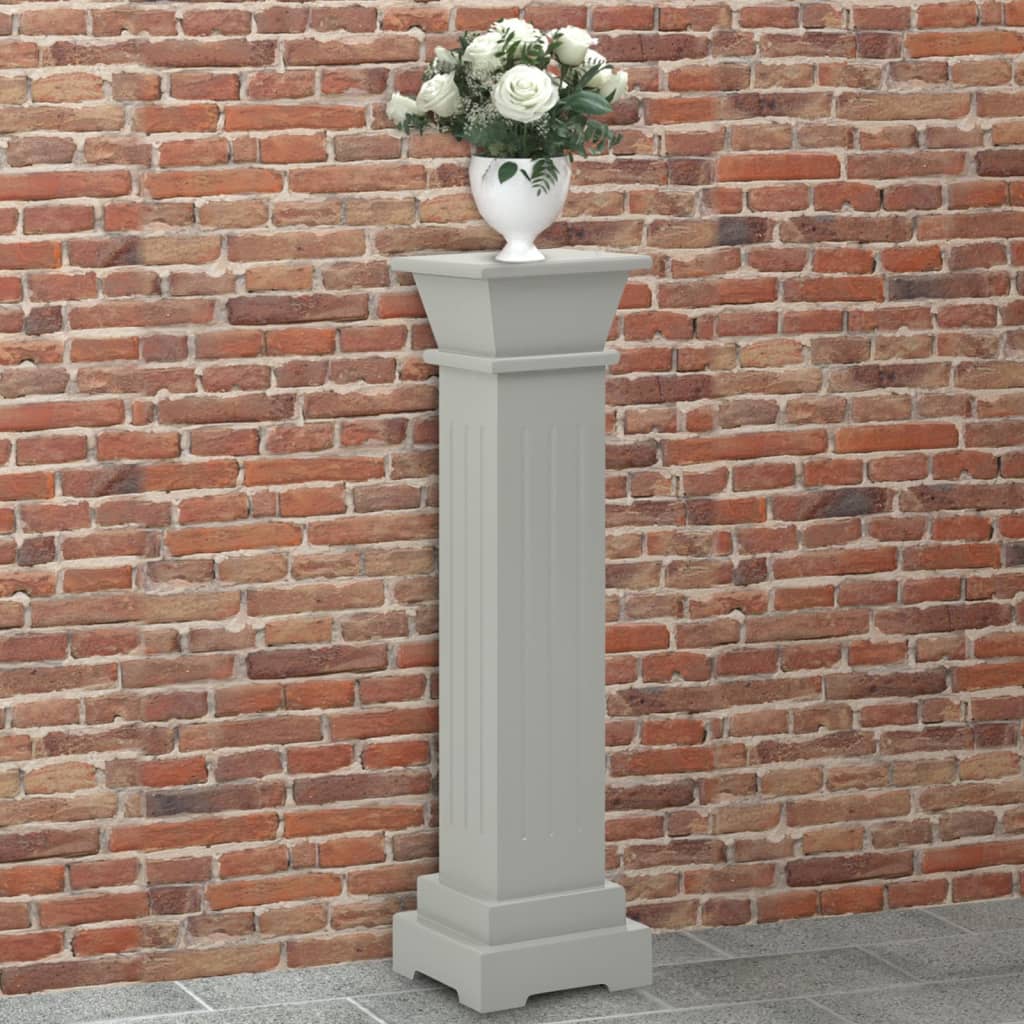 Klassisk Blompelare Natur 17X17X66 Cm Mdf