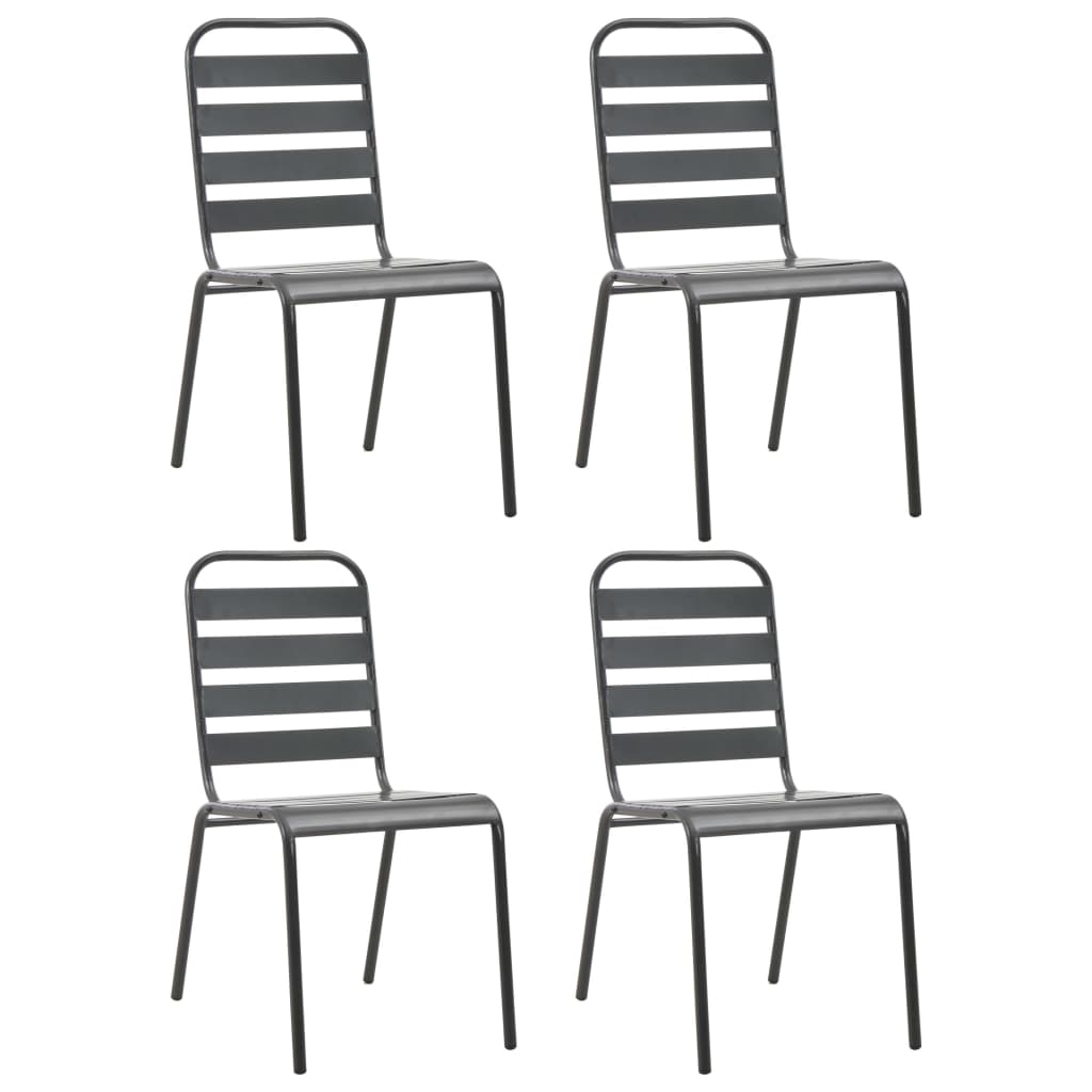 Utestolar 4 St Ribbad Design Stål