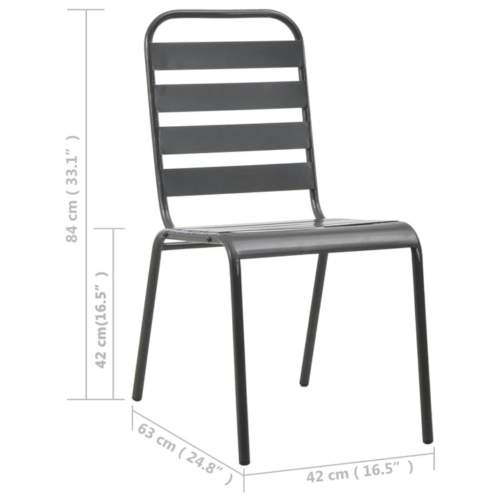 Utestolar 4 St Ribbad Design Stål