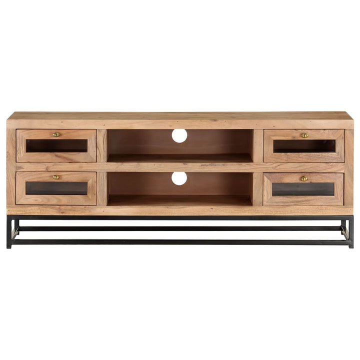 Tv-Bänk 110X30X40 Cm Massiv Akacia