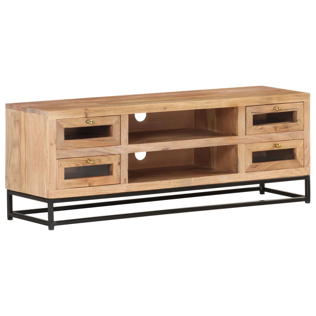 Tv-Bänk 110X30X40 Cm Massiv Akacia