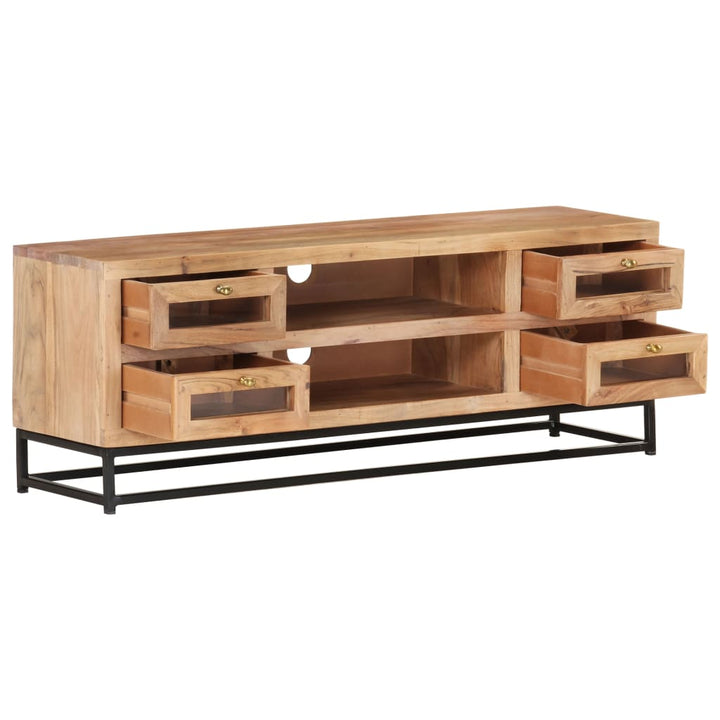 Tv-Bänk 110X30X40 Cm Massiv Akacia
