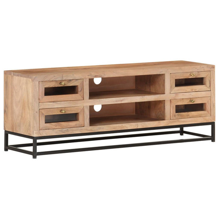 Tv-Bänk 110X30X40 Cm Massiv Akacia