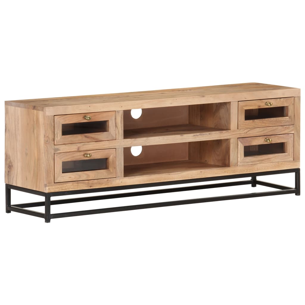 Tv-Bänk 110X30X40 Cm Massiv Akacia