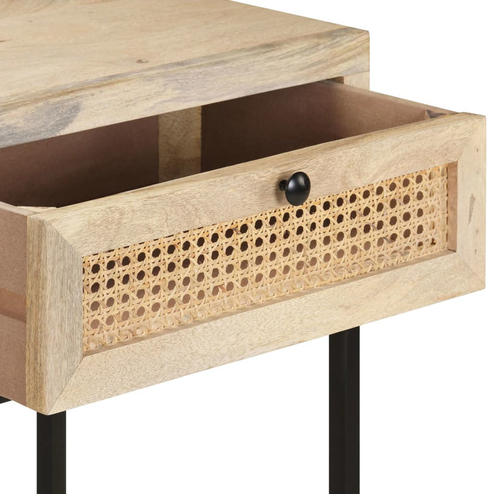 Konsolbord 100X35X76 Cm Massivt Mangoträ Och Naturlig Rotting