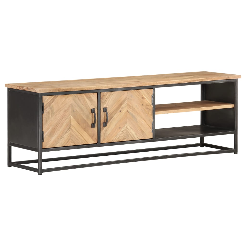 Tv-Bänk 120X30X40 Cm Massivt Akaciaträ