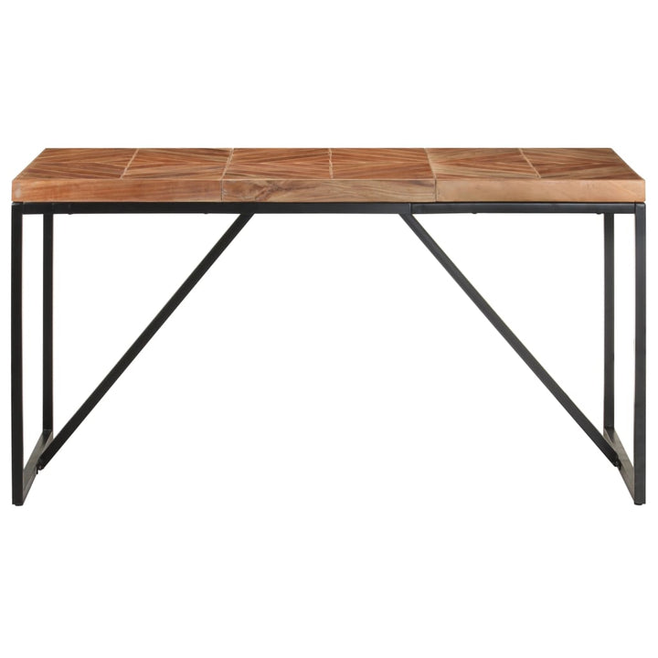 Matbord 140X70X76 Cm Massivt Akaciaträ Och Mangoträ