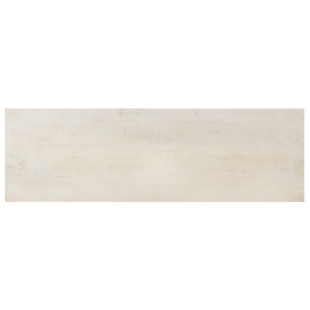 Avlastningsbord Vit 115X35X77 Cm Grovt Mangoträ
