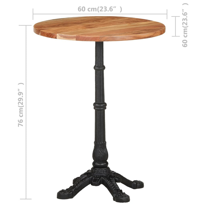 Cafébord Ø60X76 Cm Trä