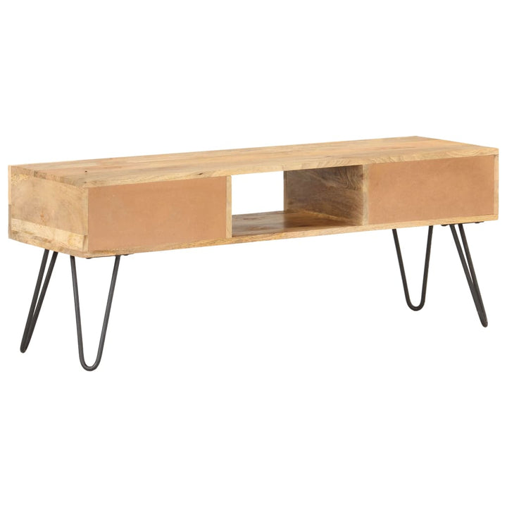 Tv-Bänk 120X35X45 Cm Massivt Mangoträ