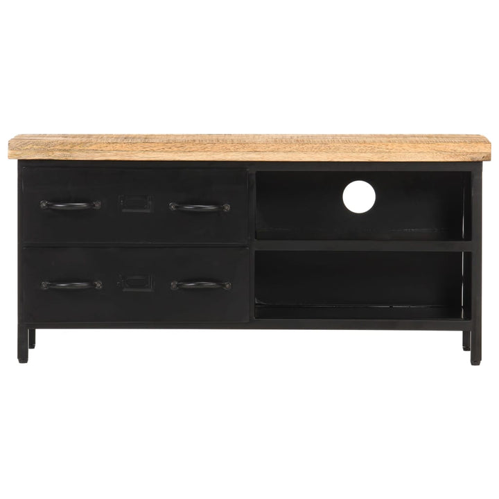Tv-Bänk 90X30X41 Cm Grovt Mangoträ