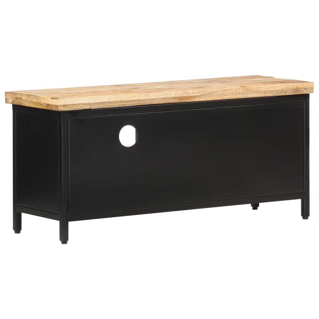 Tv-Bänk 90X30X41 Cm Grovt Mangoträ