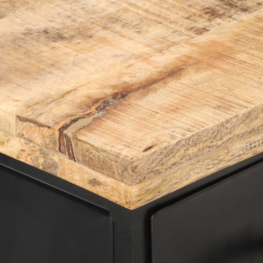 Tv-Bänk 90X30X41 Cm Grovt Mangoträ