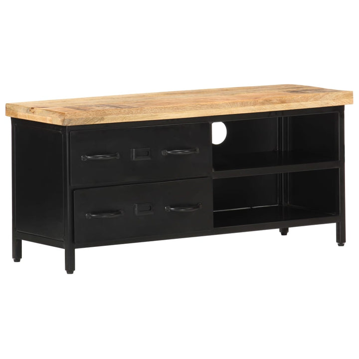 Tv-Bänk 90X30X41 Cm Grovt Mangoträ