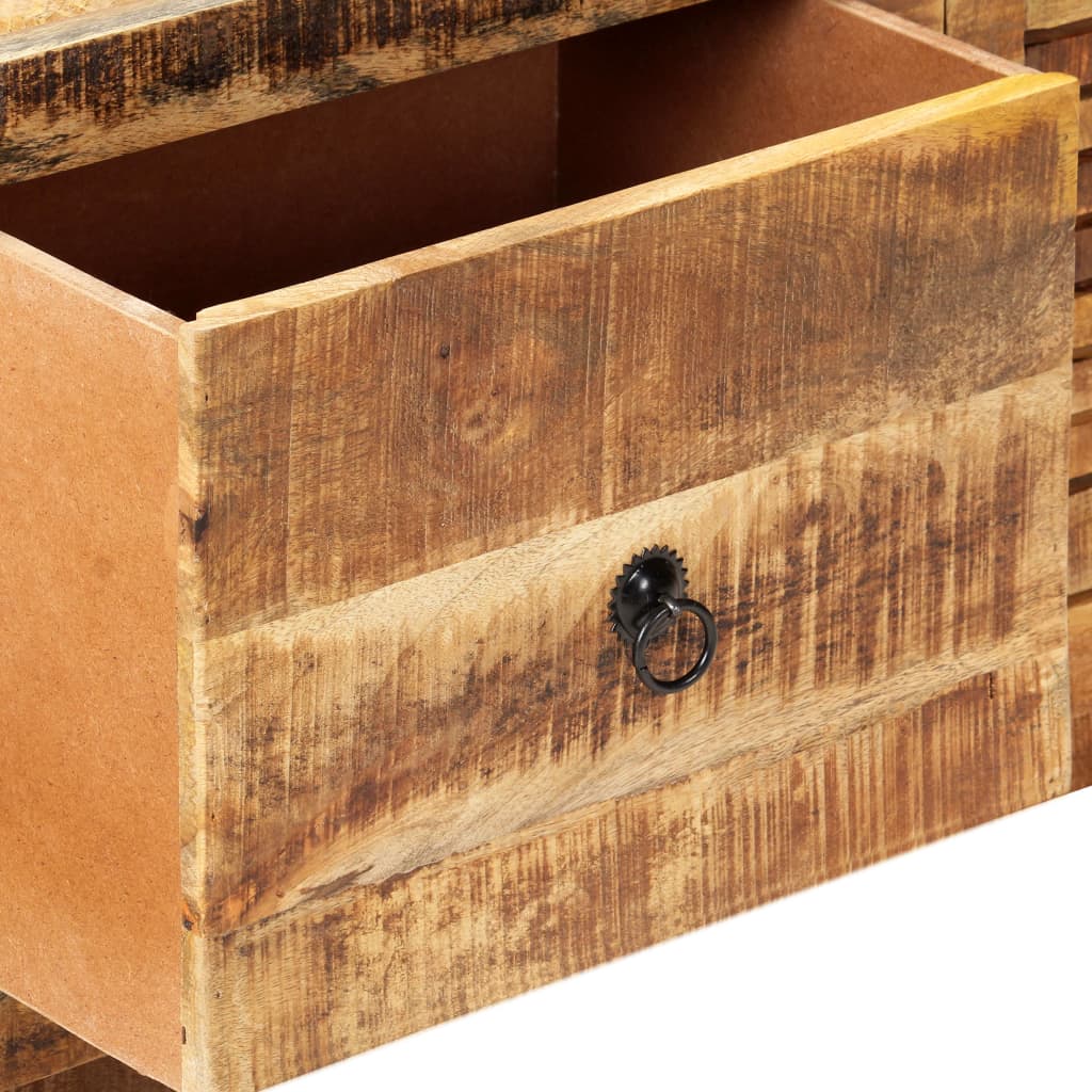 Tv-Bänk 120X30X40 Cm Grovt Mangoträ